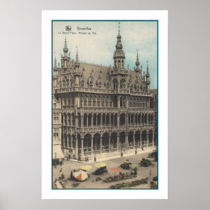 ARTE RECICLADO: TARJETA POSTAL DE BRUSELAS BÉLGICA