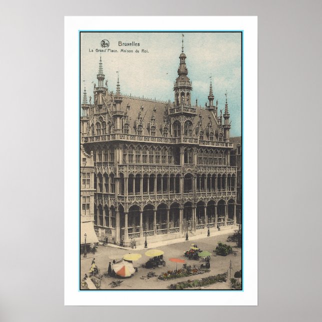 ARTE RECICLADO: TARJETA POSTAL DE BRUSELAS BÉLGICA (Frente)