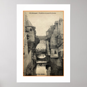 ARTE RECICLADO: TARJETA POSTAL DE FRANCIA QUIMPER 