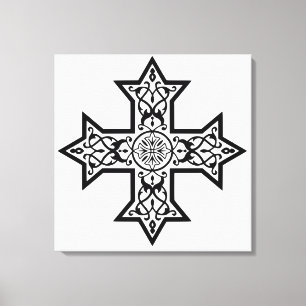 Arte Religioso Clásico Cruz Copta Decoración