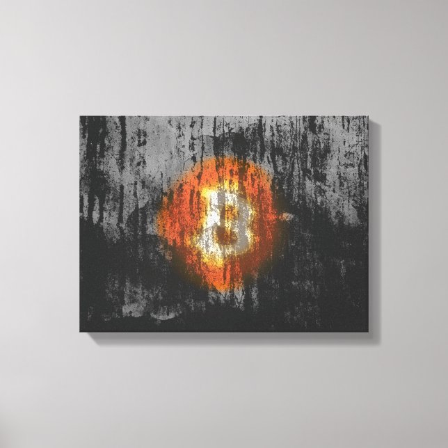 Arte resistente a bitcoin (en Black Wall HD) (Anverso)