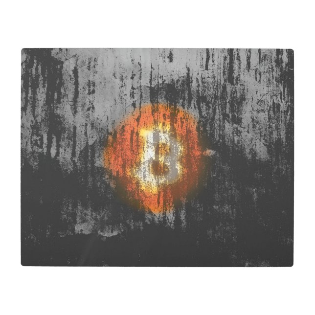 Arte resistente a bitcoin (en Black Wall HD) (Anverso)