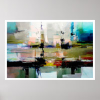 Arte Resumen Colorido Original De Dushan