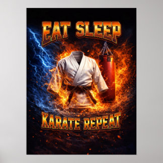 Arte Retro de Karate Pirata Vintage