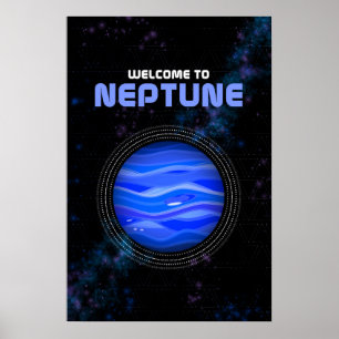 Arte retro en el espacio exterior con el Poster Pl