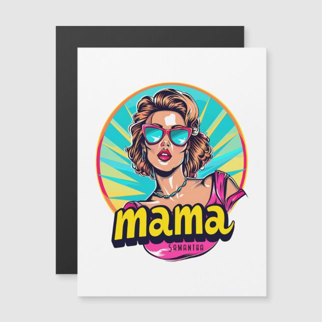 Arte Retro Mama Pop Personalizado (3) (Anverso/Reverso)