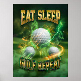 Arte Retro Vintage de Golf de Contrabando