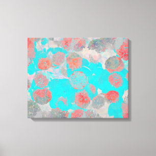 Arte rojo azul de estampado floral/floral romántic