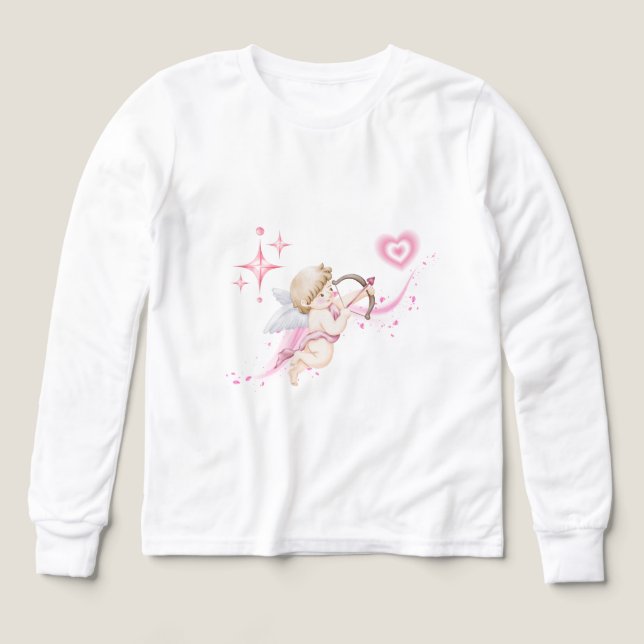 Arte romántico de San Valentín con brillo de coraz (Diseño frontal)