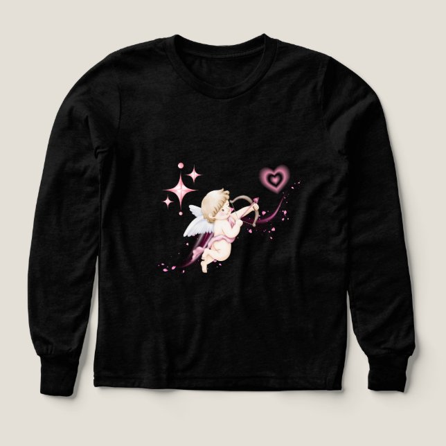 Arte romántico del Día de San Valentín con brillo  (Diseño frontal)