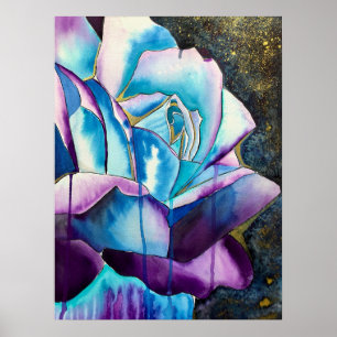 Arte rosa gótico morado azul