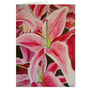 Arte rosado de la original de la acuarela del