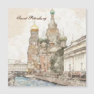 Arte ruso de San Petersburgo - Elegante paisaje ur