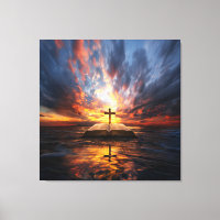 Arte sagrado de cruz religiosa para espacios pacíf