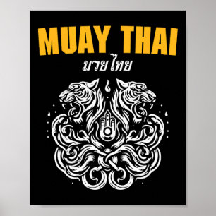 Arte Sak Yant Muay Thai Tatuaje Gemelo Tigre Kickb