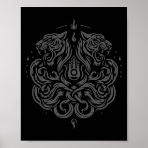 Arte Sak Yant Muay Thai Tatuaje Tigre Gemelo Kickb