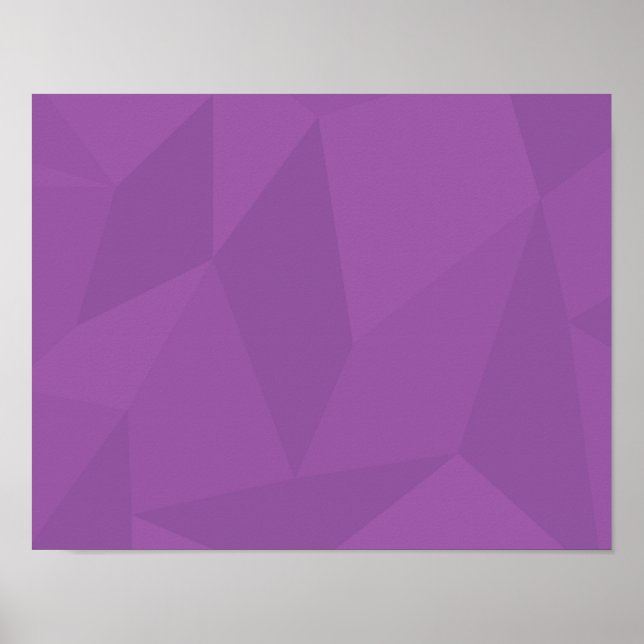 Arte sencillo morado, geométrico, fresco, moderno (Frente)