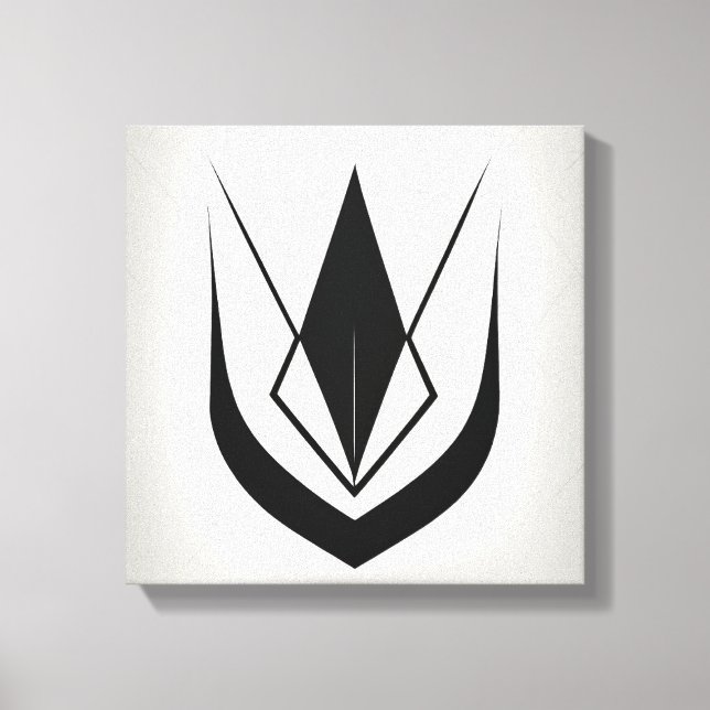 Arte simple de línea blanca y negra, estilizado (Anverso)