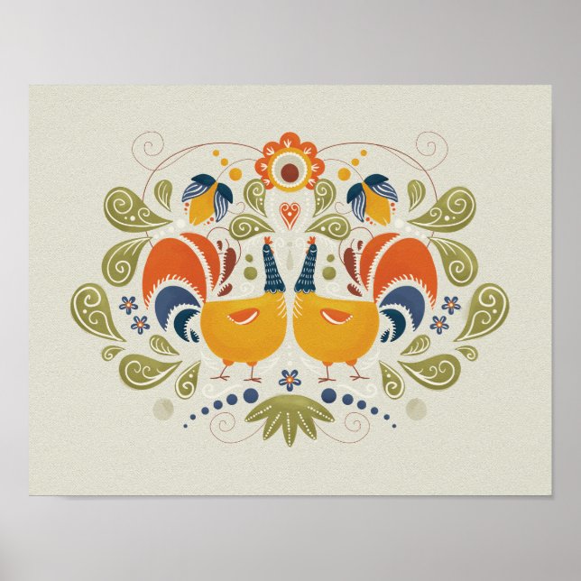 Arte simple eslavo folclórico folclórico (Frente)