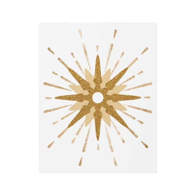 Arte Starburst de Oro Moderno de Mediados del Sigl (Anverso)