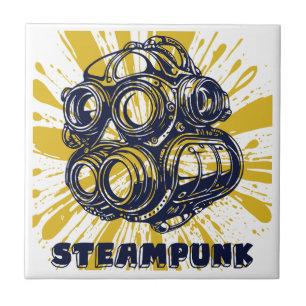 Arte steampunk vintage - baldosas decorativas