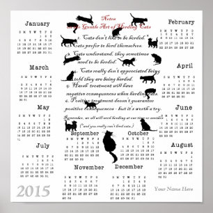 Arte suave de pastorear gatos...Calendario 2015