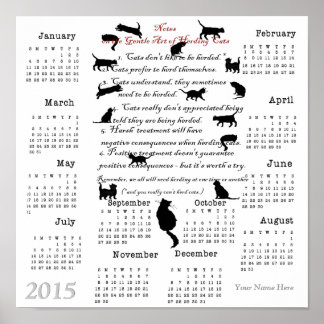 Arte suave de pastorear gatos...Calendario 2015