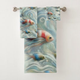 Arte subacuático de peces y corales en pinturas ac