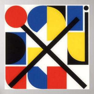 Arte Suprematista Bauhaus Geométrico Audaz