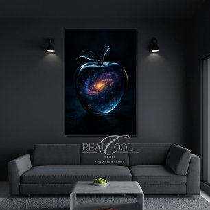 Arte Surreal Cósmico de la Galaxia de la Manzana d