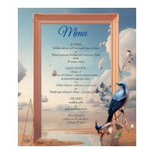 Arte surrealista con flores y aves