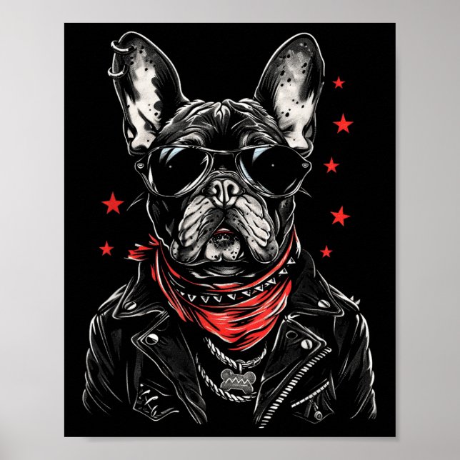 Arte tatuaje Bulldog francés Bulldog francés perro (Frente)