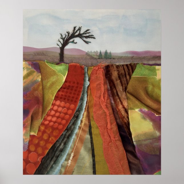 Arte Textil de Paisaje Rústico (Frente)