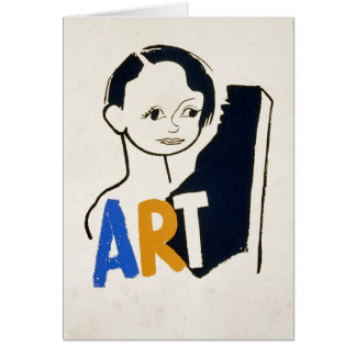 ARTE... Texto del personalizado WPA [tarjeta]