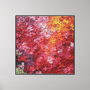 Arte Texturizado Abstracto Flor de Fuego