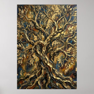 Arte texturizado del árbol de la vida
