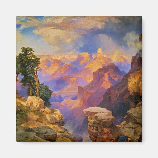 Arte Thomas Moran, Gran Cañón con imán arco iris (Frente)