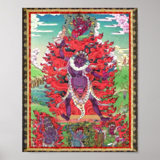 Arte tibetano Thangka Ekajati