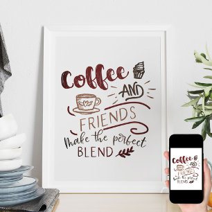 Arte tipográfico de garabatos de bistró de café y