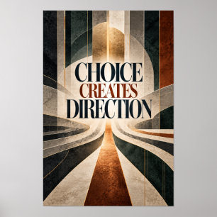 Arte tipográfico motivacional ejecutivo 'La elecci
