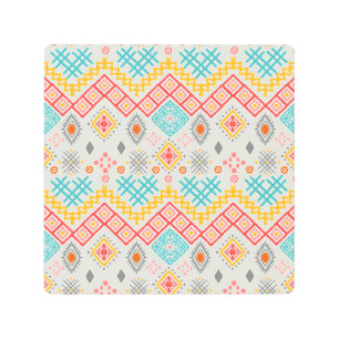 Arte tribal: huella geométrica boho.