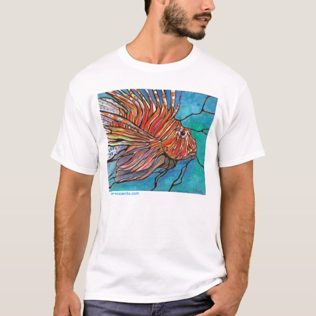 ARTE tropical de la camiseta de Turkeyfish de los (Anverso)