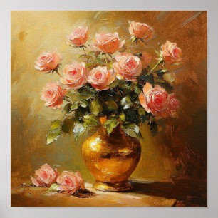 Arte Única de Flor de Rosa para Hogar