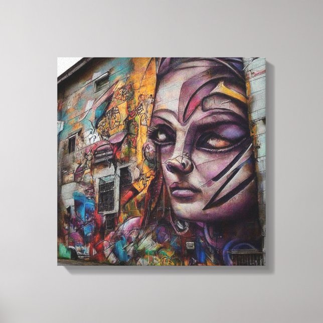 Arte Urbano en Edificio Abandonado (Anverso)