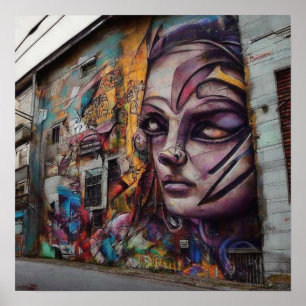 Arte Urbano en Edificio Abandonado