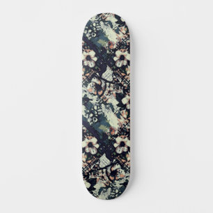 Arte urbano moderno inspirado en el skateboard flo