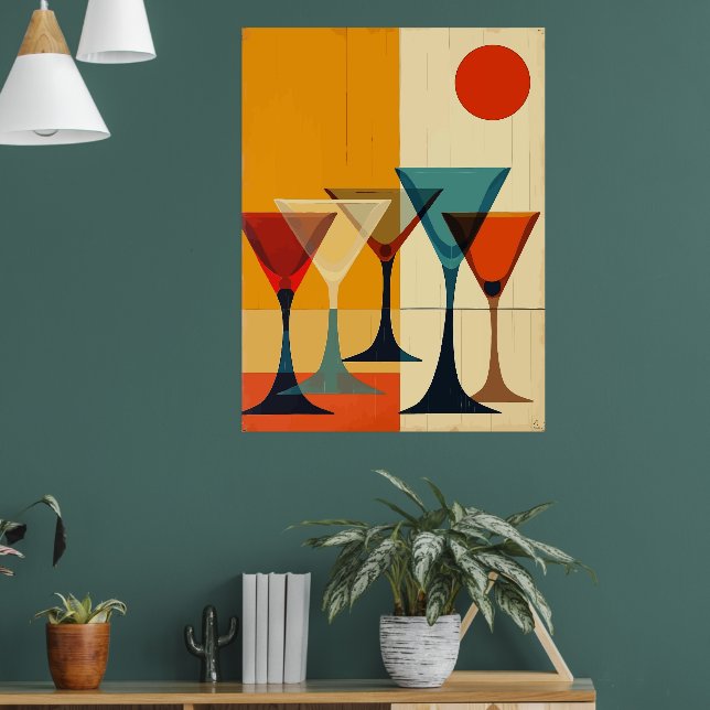 Arte vectorial de bar de martini moderno de mediad (Salón 1)