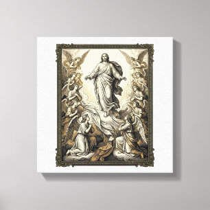 Arte vectorial de grabado de ángel de ascensión vi