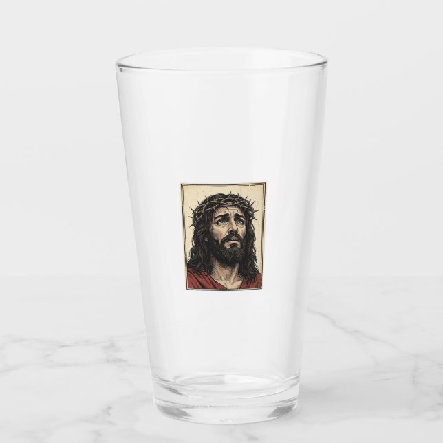 Arte vectorial de retrato religioso de corona de e (Anverso)