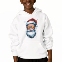 Arte vectorial de Santa Claus moderno con gafas de